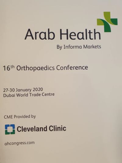 16th Orthopaedics Conference Arab Health