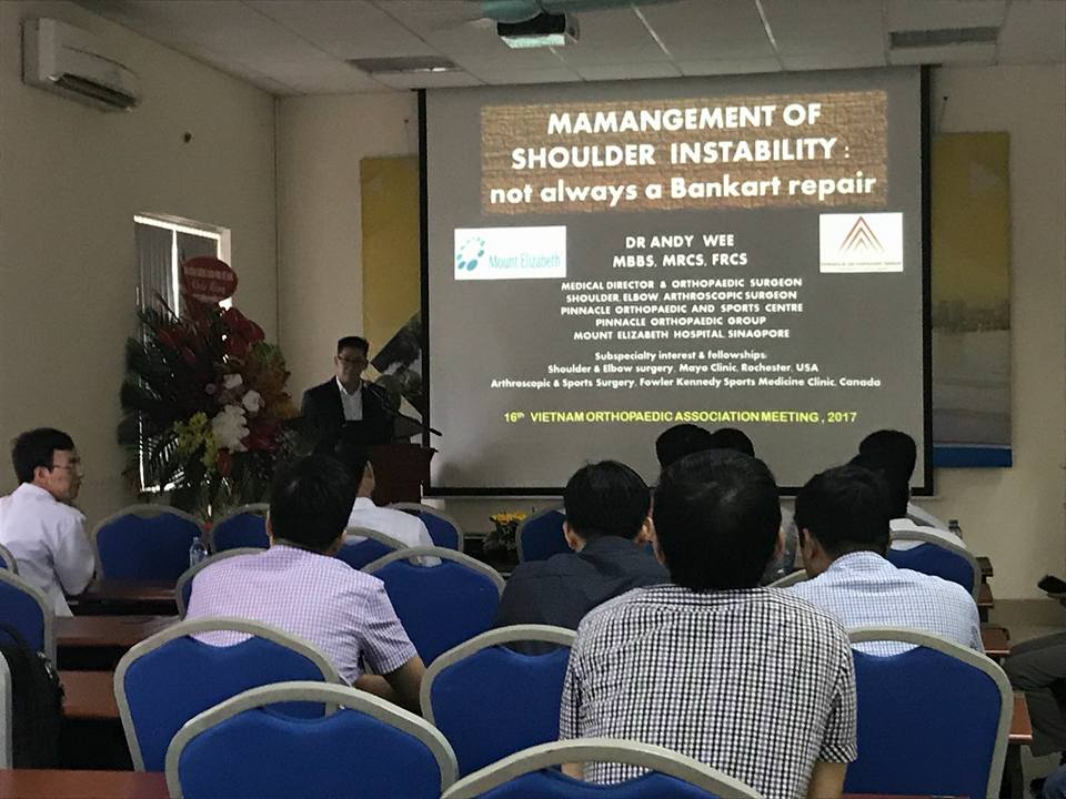 Invited Speaker at the 16th Annual Vietnam Orthopaedic Association Meeting.